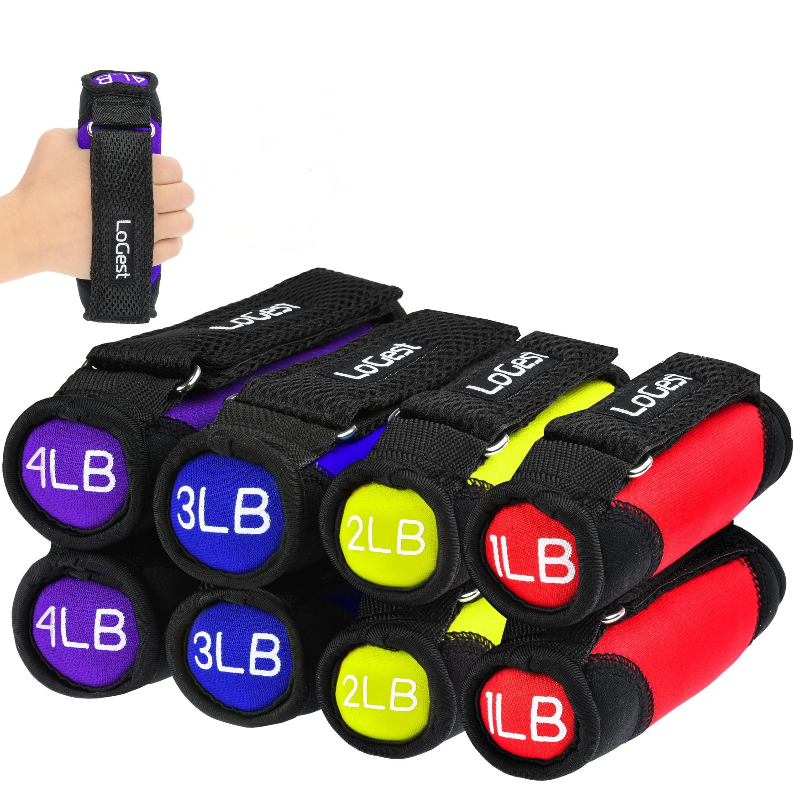 Amazon.com : LoGest Soft Hand Weights with Adjustable Straps